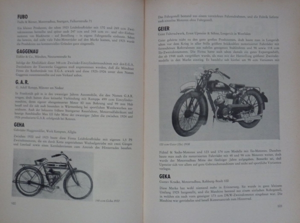 Tragatsch "Motorraeder in Deutschland 1894-1967" Motorbike-History 1967 (0986)